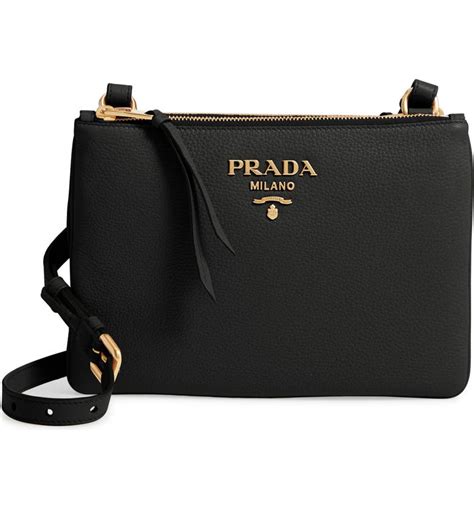 prada vitello daino double compartment leather crossbody bag|Prada vitello daino leather tote.